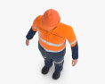 作業員の鉱山安全 3Dモデル