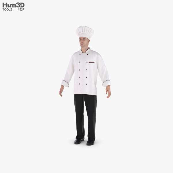 Шеф-кухар 3D модель
