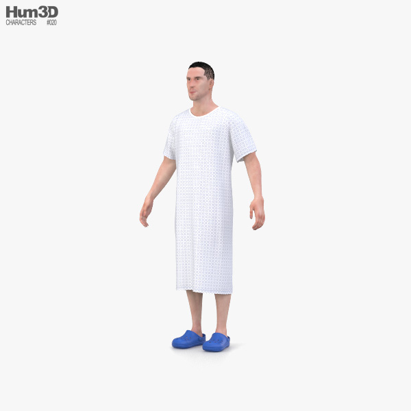 Hospital Patient 3D model