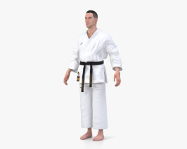 Karate Uniform 3D model