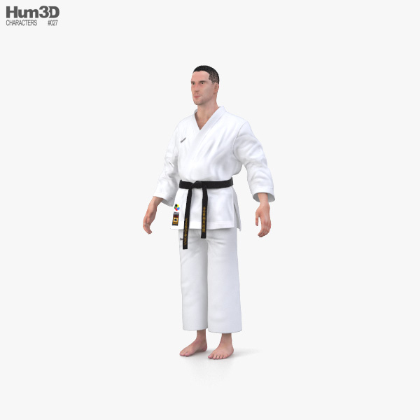 Karate Uniform 3D model