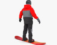 El hombre del snowboard Modelo 3D