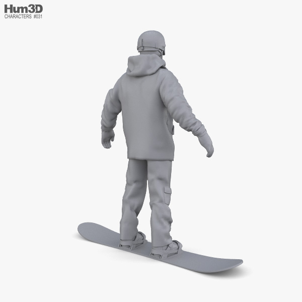 Vaardig Aangenaam kennis te maken winkelwagen Snowboarder 3D model - Characters on Hum3D