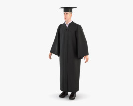 Estudante de Graduação Modelo 3d