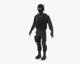 Поліцейський спецназу 3D модель