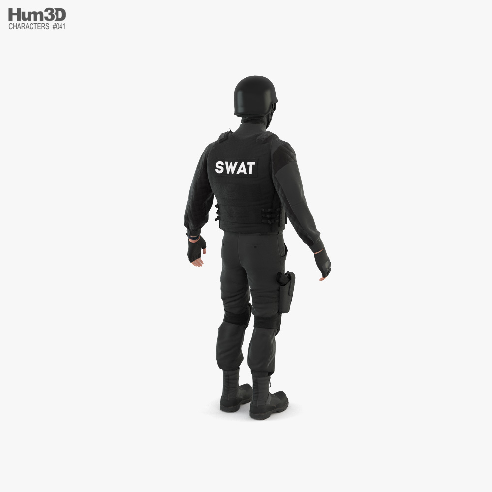 SWAT-Polizist 3D-Modell