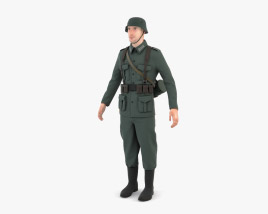 WW2 German Soldier 3D model