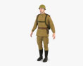 WW2 ソビエト兵士 3Dモデル