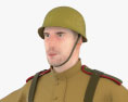 Soldat soviétique de la Seconde Guerre mondiale Modèle 3d