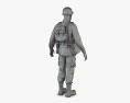 二战美国士兵 3D模型