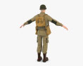 第2次世界大戦のアメリカ兵 3Dモデル