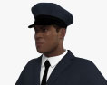Conductor de limusina afroamericano Modelo 3D