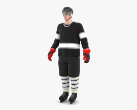 Eishockeyspieler 3D-Modell