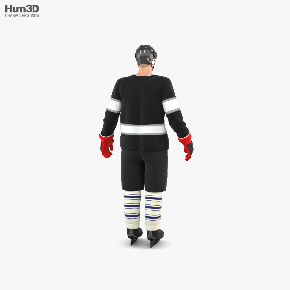 Hockey Player 3d model