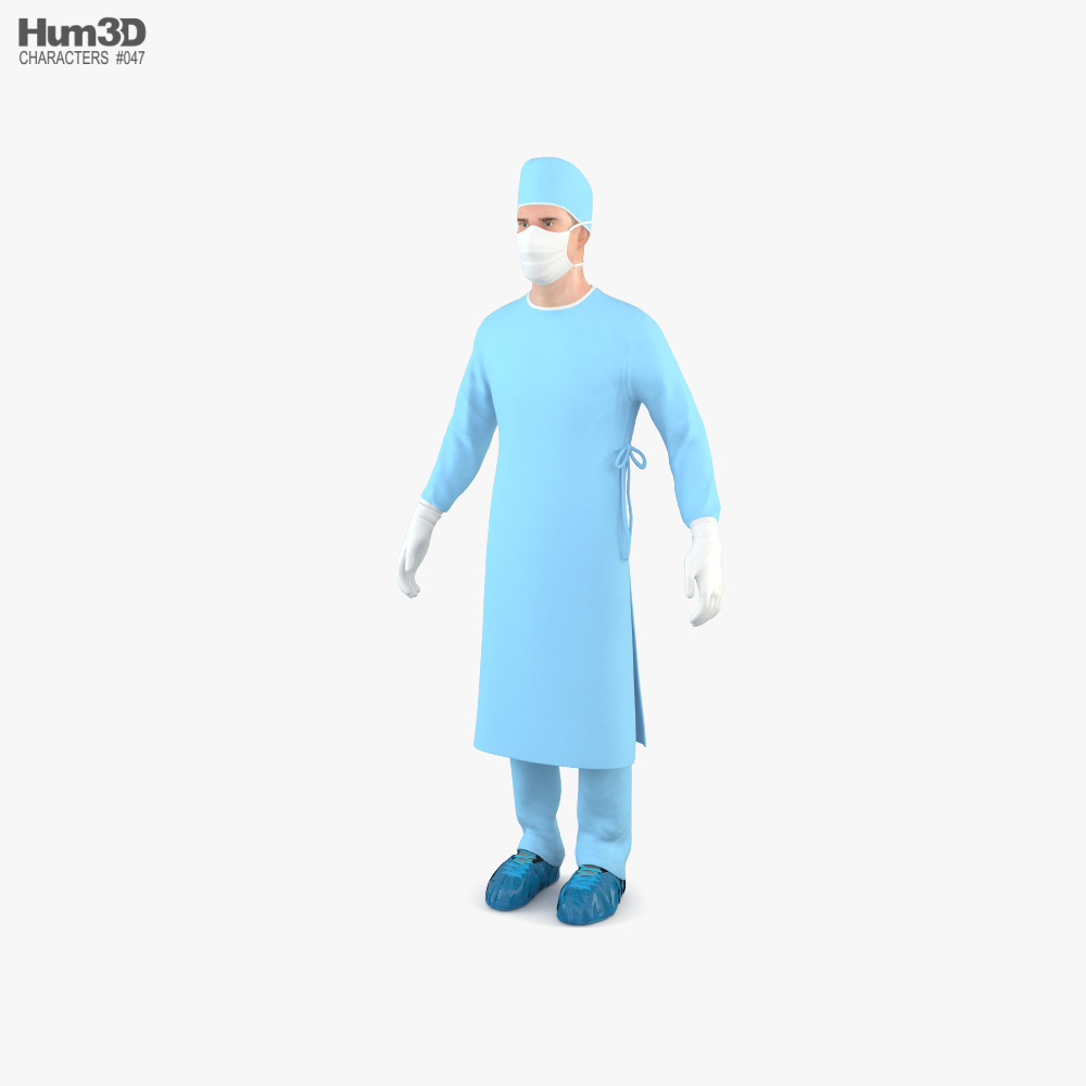 외과 의사 3D 모델 