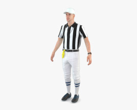 American Football Referee 3D model