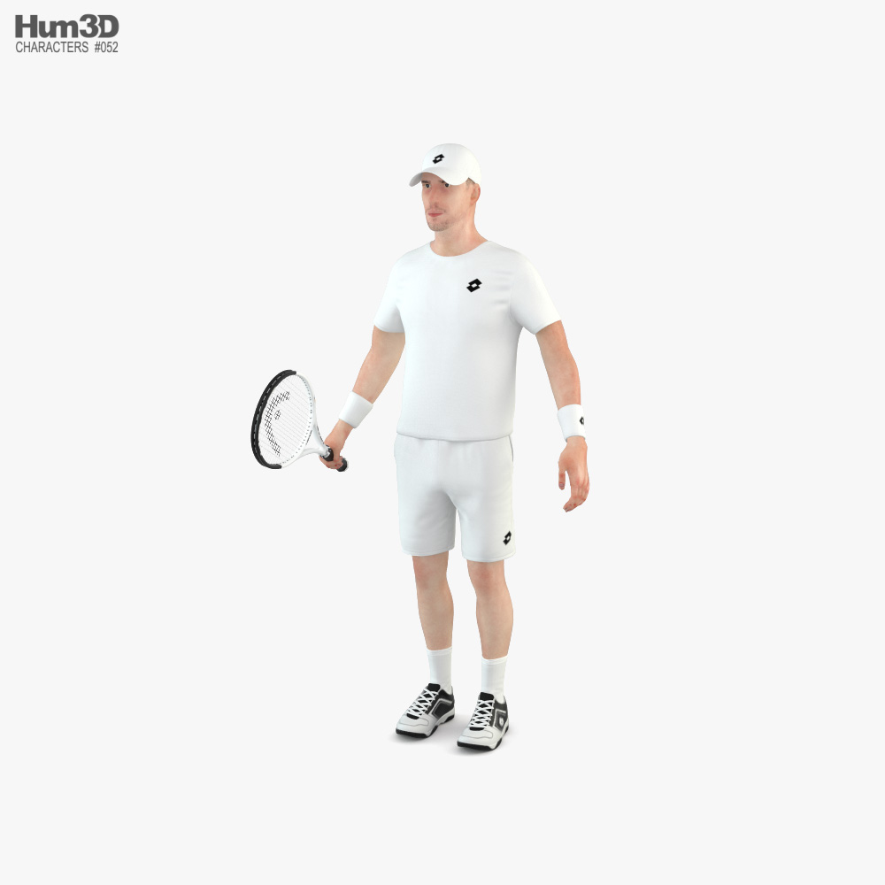 テニスプレーヤー 3Dモデル