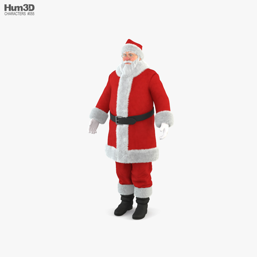 Санта Клаус 3D модель
