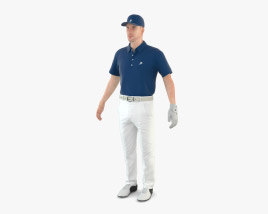Jogador de Golfe Modelo 3d