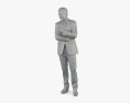 Sprechender Mann im Geschäftsanzug 3D-Modell