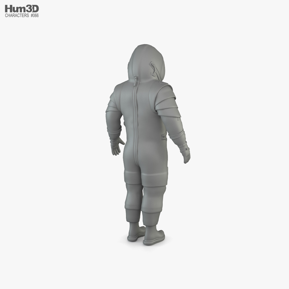 太空服波音星际客机3d模型 角色on Hum3d