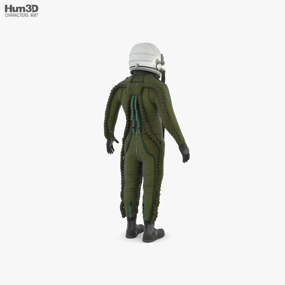 Flight Suit High Altitude Pilot 3d model