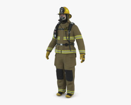 美国消防员 3D模型