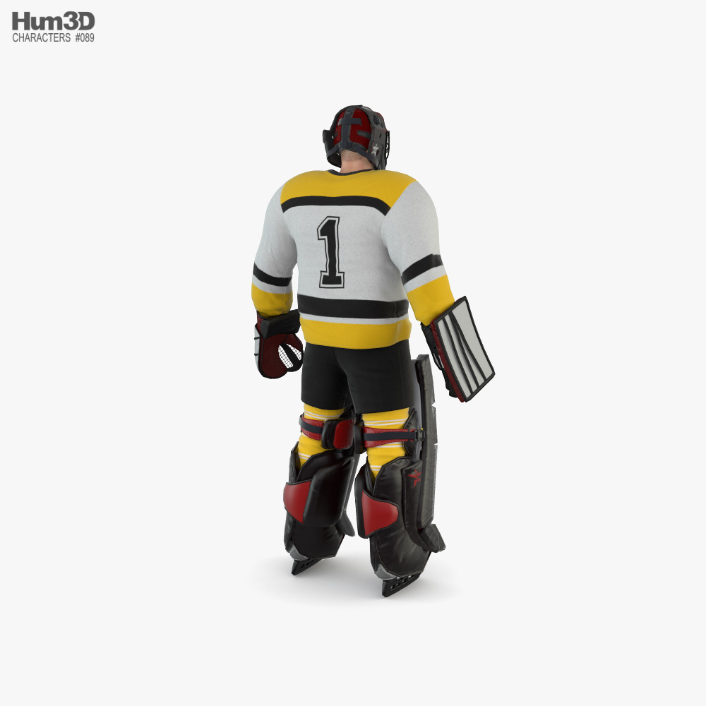 Hockey Goalkeeper 3d model