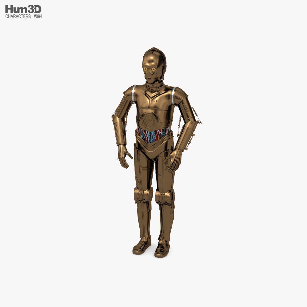 C-3PO 3Dモデル