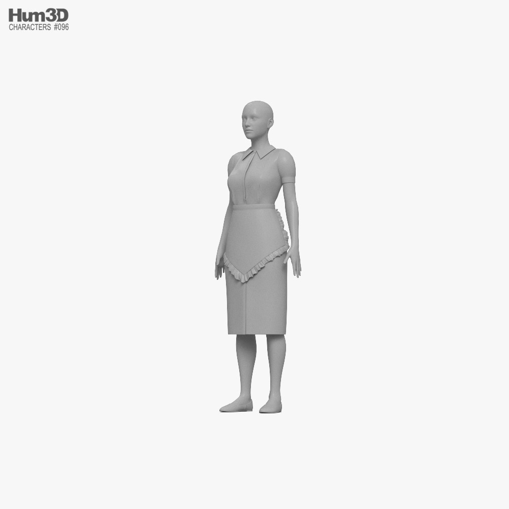 Hotel Maid 3d Model Characters On Hum3d