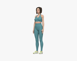 Fitness Woman 3D model