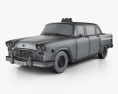 Checker Marathon (A12) Taxi 1978 3D-Modell wire render