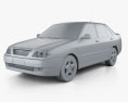 Chery A15 Cowin 2003 3D-Modell clay render