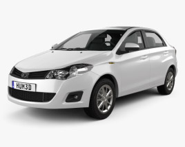 3D model of Chery A13 (Fulwin 2) liftback 2014