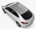 Chery A3 (J3) hatchback 5-door with HQ interior 2013 3d model top view