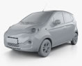 Chery QQ 2016 3d model clay render