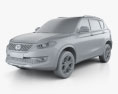 Chery Cowin X3 2019 3D-Modell clay render