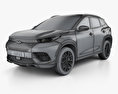 Chery Exeed TX 2020 3d model wire render