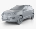 Chery Tiggo 2 2021 3D модель clay render