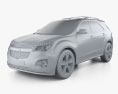 Chevrolet Equinox 2011 3d model clay render