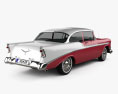 Chevrolet Bel Air hardtop 1956 Modelo 3D vista trasera