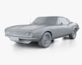 Chevrolet Camaro SS 1967 3D модель clay render