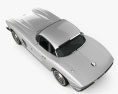 Chevrolet Corvette 1962 3D модель top view