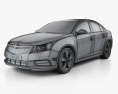 Chevrolet Cruze (J300) 2012 3d model wire render