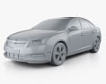 Chevrolet Cruze (J300) 2012 Modello 3D clay render