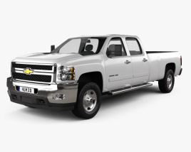 3D model of Chevrolet Silverado 3500HD 2011