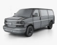 Chevrolet Express 2022 3D-Modell wire render