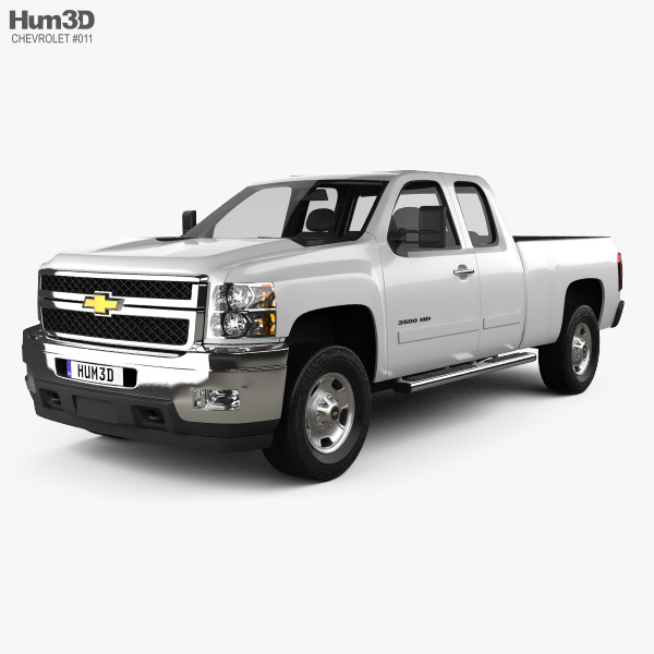 Chevrolet Silverado HD Extended Cab Standard bed 2022 Modello 3D
