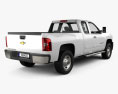Chevrolet Silverado HD Extended Cab Standard bed 2022 3d model back view