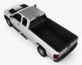 Chevrolet Silverado HD Extended Cab Long bed 2022 Modelo 3d vista de cima